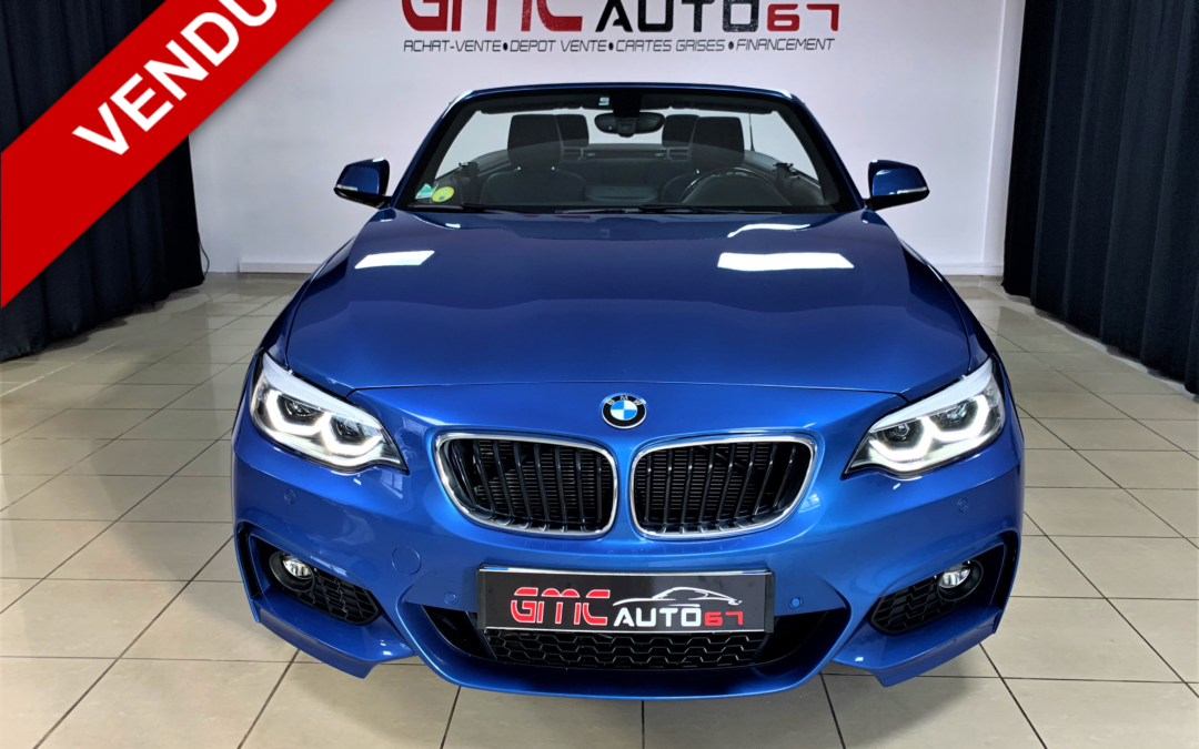 BMW SERIE 2 CABRIOLET F23 CABRIOLET 220D M SPORT 190 – 2018